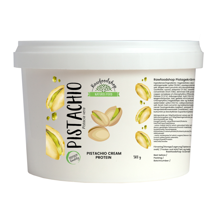 Pistagekräm Protein 500g i gruppen Råvaror & Dryck / Nötter / Pistagenötter hos Rawfoodshop Scandinavia AB (L041403001-5)