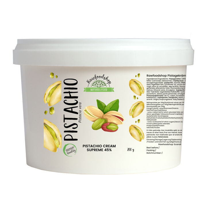 Pistagekräm Supreme 45% 500g i gruppen Råvaror & Dryck / Nötter / Pistagenötter hos Rawfoodshop Scandinavia AB (L100100901-5)