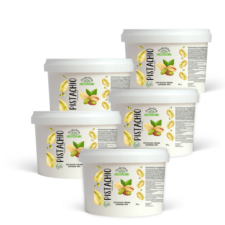 Pistagekräm Supreme 45% 500g x 5 burkar i gruppen Råvaror & Dryck / Nötter / Pistagenötter hos Rawfoodshop Scandinavia AB (L1001009015-SET5)