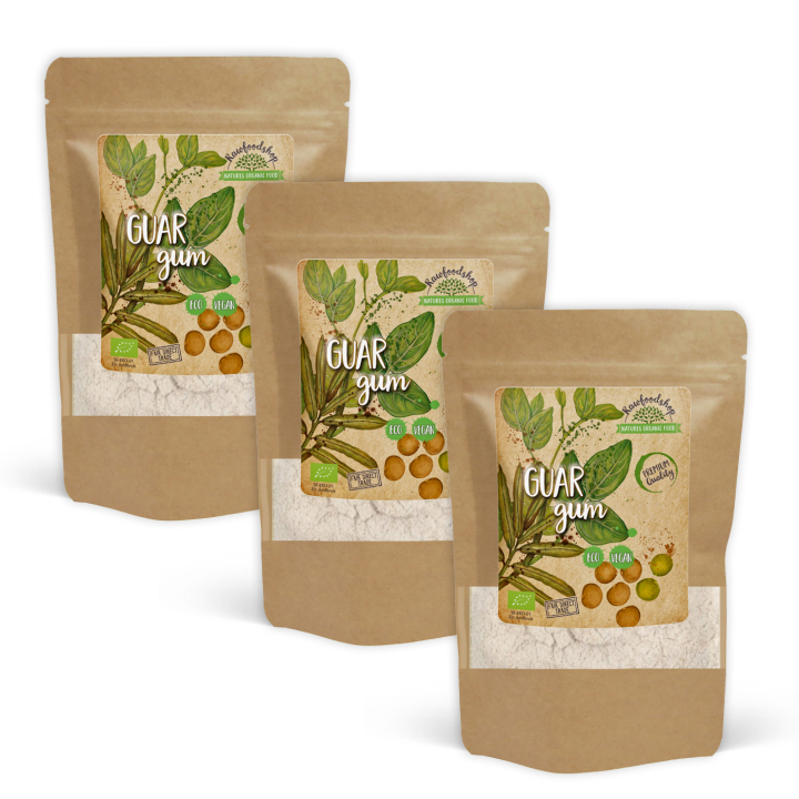 Guarkärnmjöl EKO 125g x 3 paket i gruppen Råvaror & Dryck / Bakning / Mjöler hos Rawfoodshop Scandinavia AB (LBAK125018E-SET3)