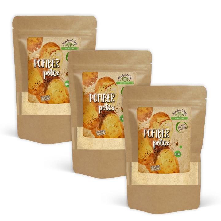 Pofiber Potex 300g x 3 paket i gruppen Råvaror & Dryck / Bakning / Mjöler hos Rawfoodshop Scandinavia AB (LBAK500054E-SET3)