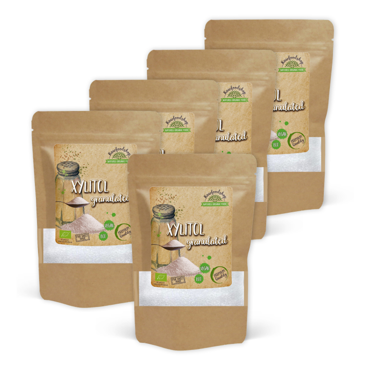 Xylitol EKO 500g x 5 paket i gruppen Råvaror & Dryck / Bakning / Sötning hos Rawfoodshop Scandinavia AB (LOW0080506-SET5)