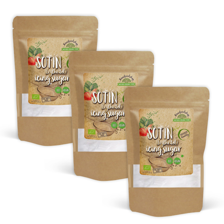 SÖTIN Florsocker EKO 500g x 3 paket i gruppen Råvaror & Dryck / Bakning / Sötning hos Rawfoodshop Scandinavia AB (LSOT500069E-SET3)