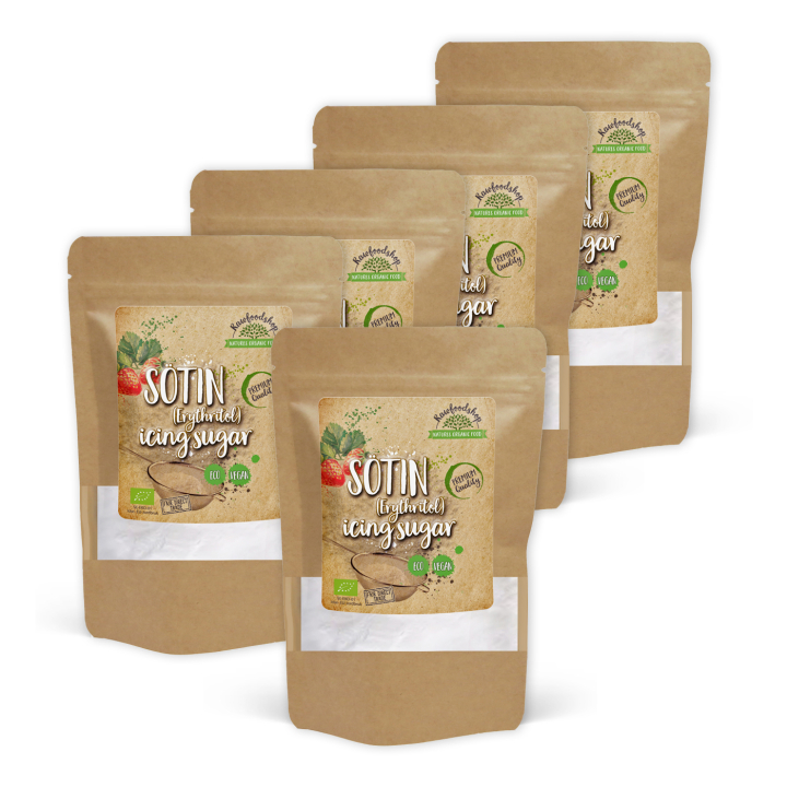 SÖTIN Florsocker EKO 500g x 5 paket i gruppen Råvaror & Dryck / Bakning / Sötning hos Rawfoodshop Scandinavia AB (LSOT500069E-SET5)
