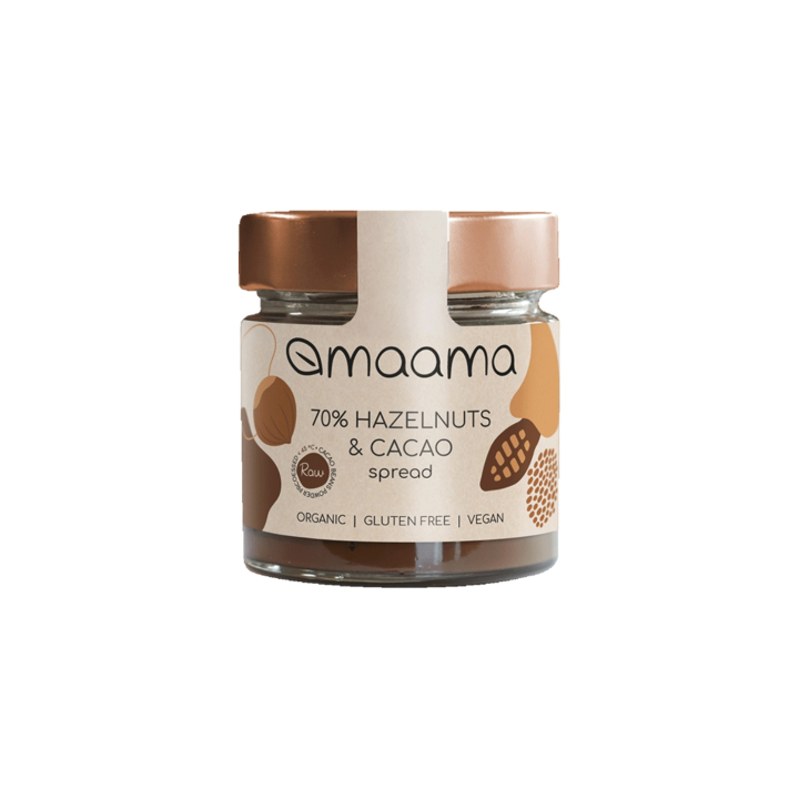 Kakao & Hasselnötskräm 70% EKO 200g i gruppen Råvaror & Dryck / Nötter / Nötsmör hos Rawfoodshop Scandinavia AB (MAAMA08)