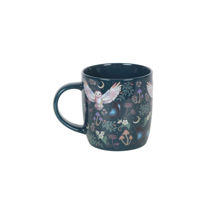 Mugg Marinblå Night Flight Owl i gruppen Hem & Själ / Duka & inred / Dukning & servering hos Rawfoodshop Scandinavia AB (MF-07625)