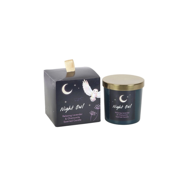 Doftljus Night Owl Lavendel & Kamomill i gruppen Hem & Själ / Stämning & doft / Doftljus hos Rawfoodshop Scandinavia AB (MF-09325)