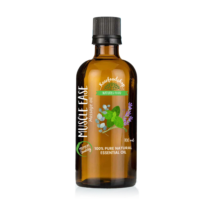 Muscle Ease Massage Oil 100ml i gruppen Hud & Kropp / Kropp / Massageolja hos Rawfoodshop Scandinavia AB (MOLUL-04)