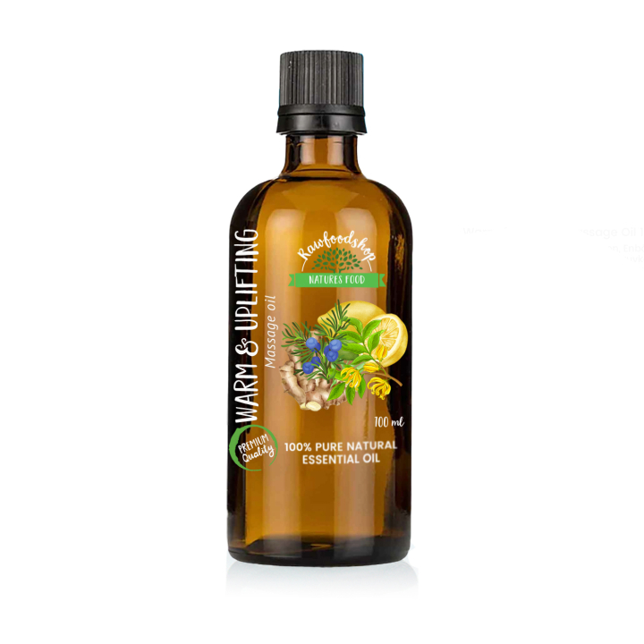 Warm & Uplifting Massage Oil 100ml i gruppen Hud & Kropp / Kropp / Massageolja hos Rawfoodshop Scandinavia AB (MOLUL-09)