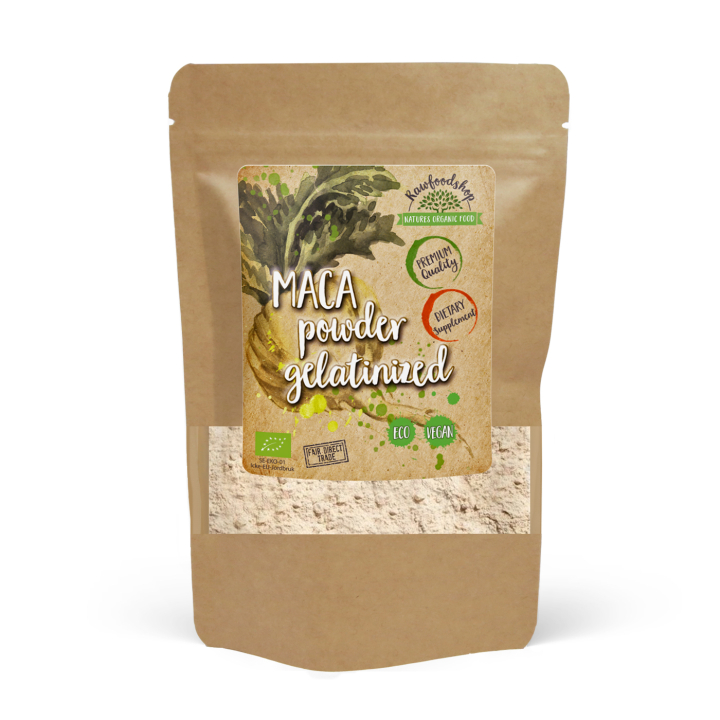 Maca Pulver Gelatiniserat 5:1 EKO 250g i gruppen Hälsa / Örter, Alger & Svampar / Maca & Ginseng hos Rawfoodshop Scandinavia AB (MPG25)