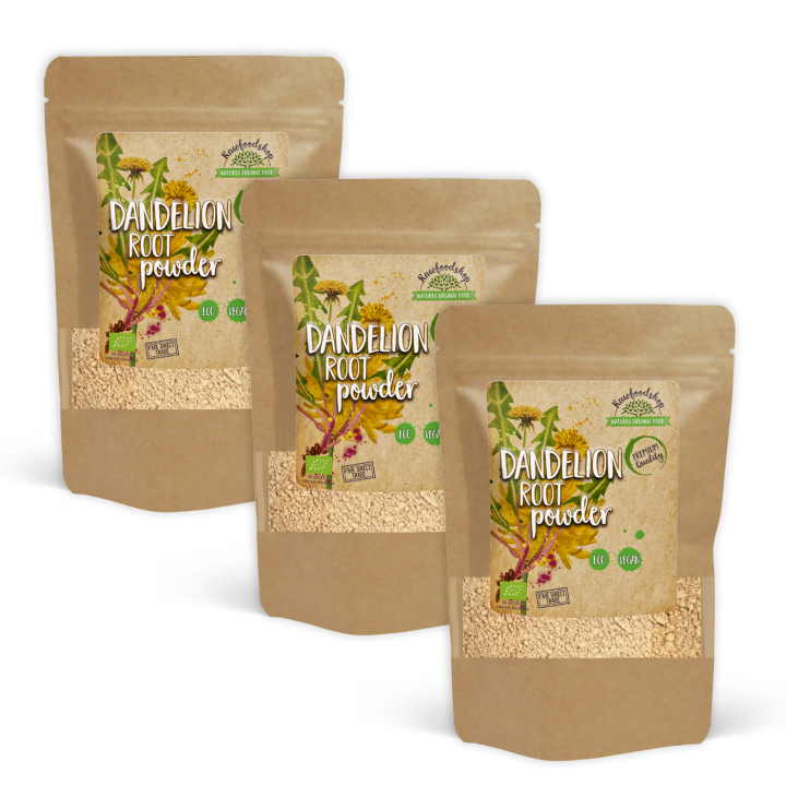 Maskrosrotpulver EKO 125g x 3 paket i gruppen Råvaror & Dryck / Hälsokost / Gröna pulver hos Rawfoodshop Scandinavia AB (MRP10-SET3)