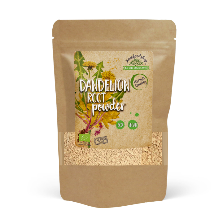 Maskrosrotpulver EKO 125g i gruppen Råvaror & Dryck / Hälsokost / Gröna pulver hos Rawfoodshop Scandinavia AB (MRP10)
