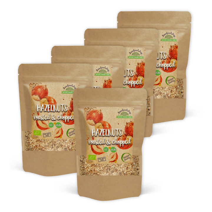 Hasselnötter Rostade i bitar EKO 200g x 5 paket i gruppen Råvaror & Dryck / Nötter / Hasselnötter hos Rawfoodshop Scandinavia AB (N22438-SET5)