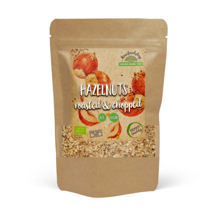 Hasselnötter Rostade i bitar EKO 200g i gruppen Råvaror & Dryck / Nötter / Hasselnötter hos Rawfoodshop Scandinavia AB (N22438)