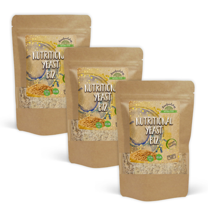 Näringsjäst med B12 250g x 3 paket i gruppen Råvaror & Dryck / Skafferiet / Näringsjäst hos Rawfoodshop Scandinavia AB (NJB12-1-SET3)