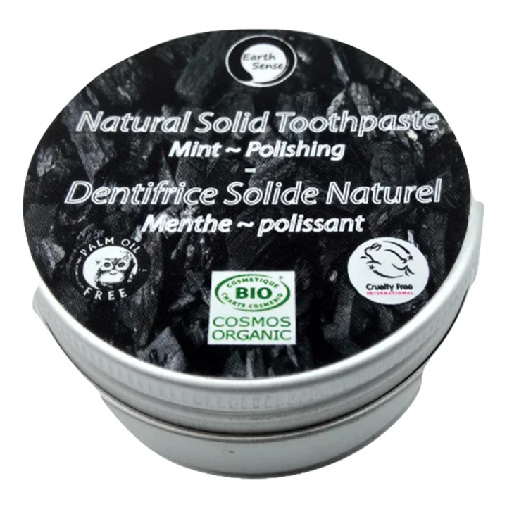 Natural Solid Toothpaste - Polishing 40g i gruppen Kroppsvård / Färdiga produkter / Munhälsa hos Rawfoodshop Scandinavia AB (NST02)