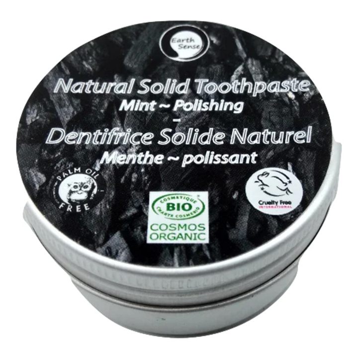Natural Solid Toothpaste - Polishing 40g i gruppen Hud & Kropp hos Rawfoodshop Scandinavia AB (NST02)