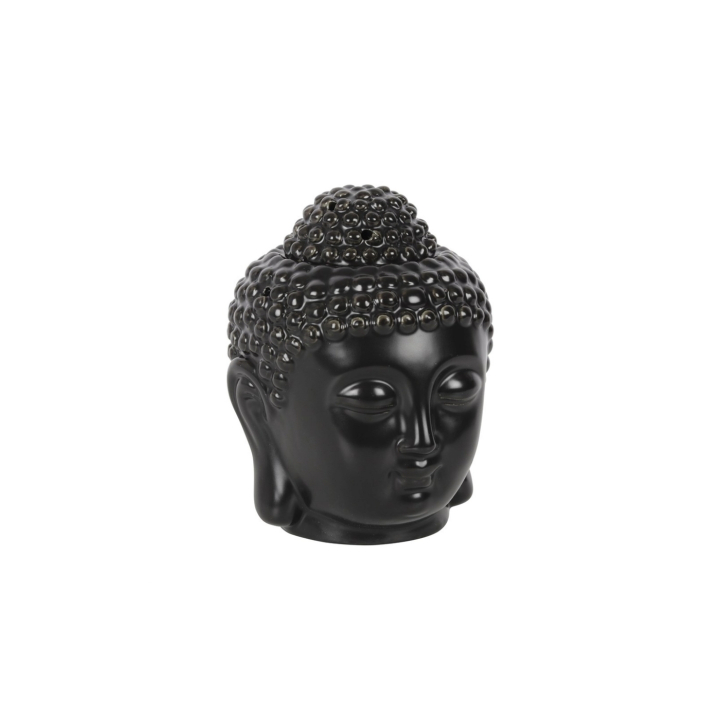 Oljebrännare Black Buddha Head i gruppen Hem & Själ / Stämning & doft / Oljebrännare hos Rawfoodshop Scandinavia AB (OB-29002-BLACK)