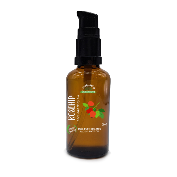 Ansikte & Kroppsolja Nypon EKO 50ml i gruppen Hud & Kropp / Kropp / Body lotion & olja hos Rawfoodshop Scandinavia AB (OBOUL01)