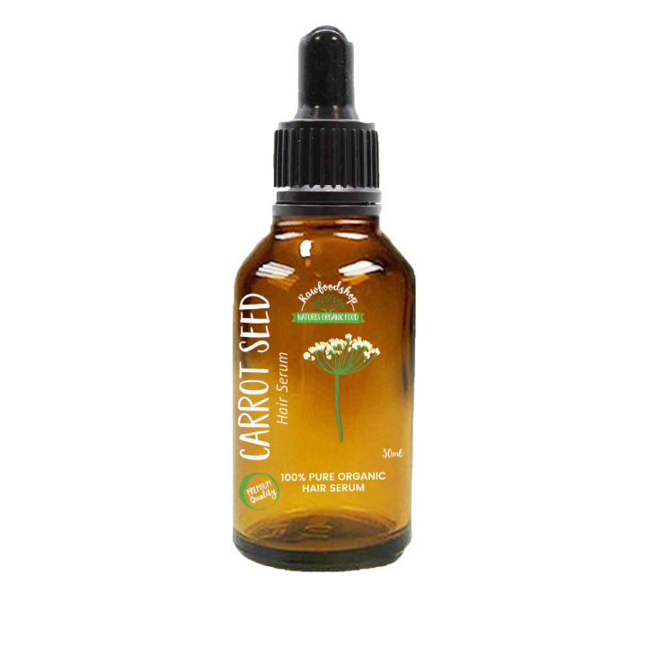 Hårserum Morotsfrö EKO 30ml i gruppen Hud & Kropp / Hår / Serum & Olja hos Rawfoodshop Scandinavia AB (OHSUL05)