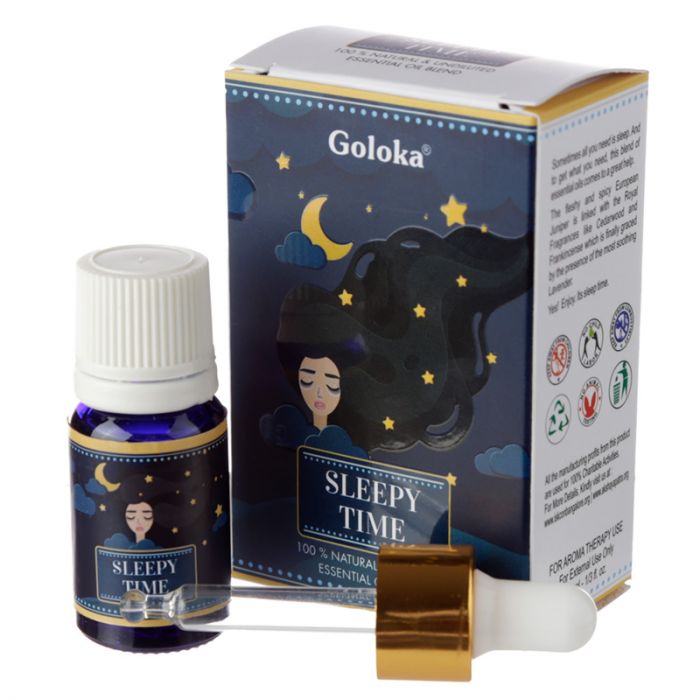 Goloka Blend Eterisk Olja Sleepy Time 10ml i gruppen Hem & Själ / Ritual & Ceremoni / Rökelse, Ljus & Dofter hos Rawfoodshop Scandinavia AB (OILB01)