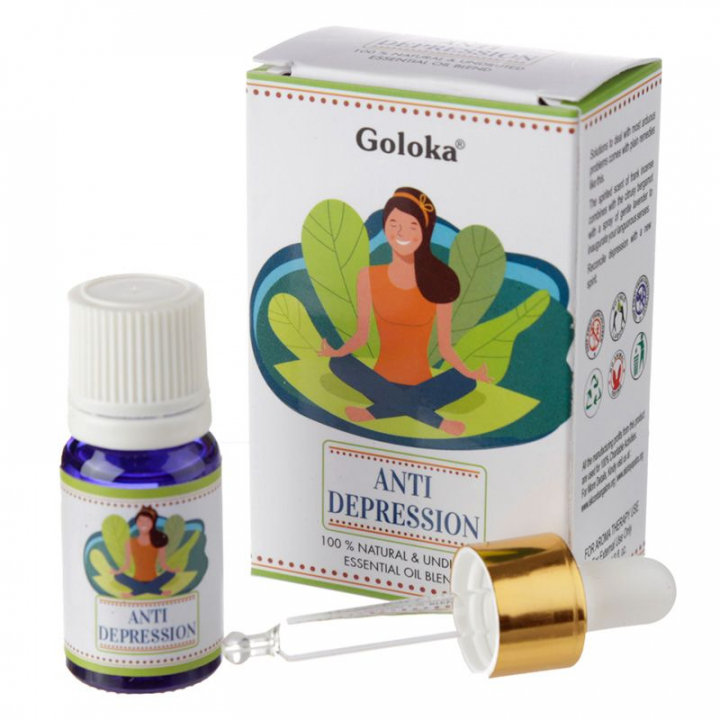 Goloka Blend Eterisk Olja Anti Depression 10ml i gruppen Hem & Själ / Ritual & Cermoni / Rökelse, Ljus & Dofter hos Rawfoodshop Scandinavia AB (OILB05)
