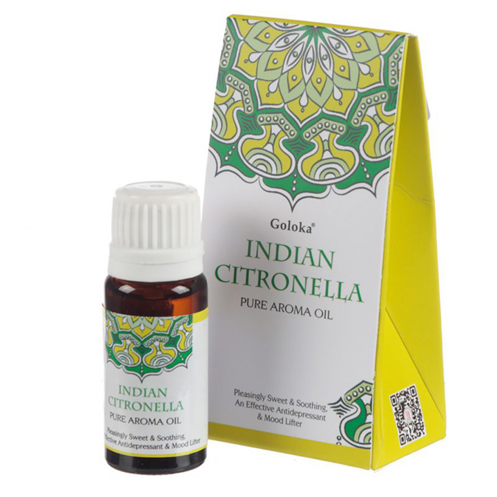 Goloka Aromaoljor Citronella 10ml i gruppen Hem & Själ / Stämning & doft / Doftolja hos Rawfoodshop Scandinavia AB (OILG10)
