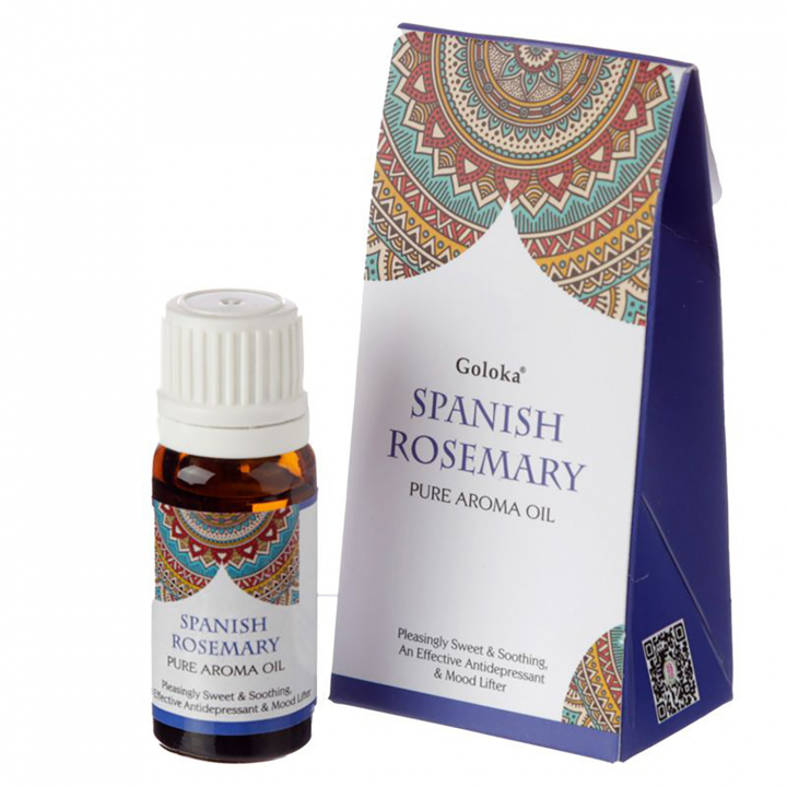 Goloka Aromaoljor Spansk Rosmarin 10ml i gruppen Hem & Själ / Stämning & doft / Doftolja hos Rawfoodshop Scandinavia AB (OILG11)