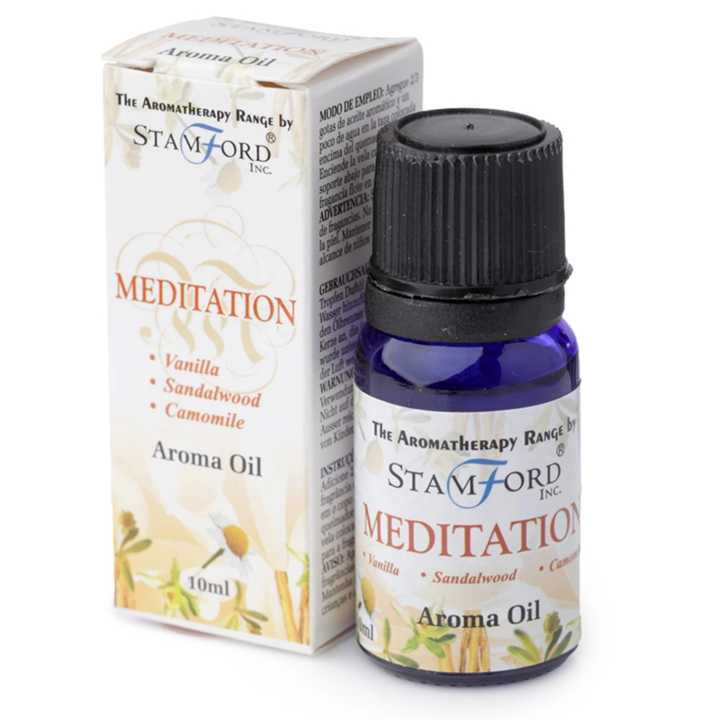 Aromaolja Meditation 10ml i gruppen Hem & Själ / Ritual & Ceremoni / Rökelse, Ljus & Dofter hos Rawfoodshop Scandinavia AB (OILG36)