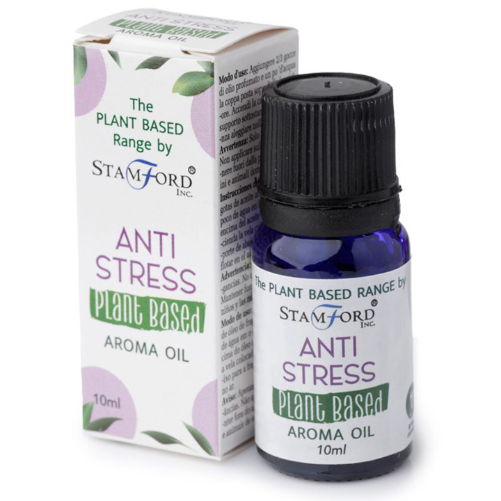 Aromaolja Växtbaserad Anti Stress 10ml i gruppen Hem & Själ / Ritual & Ceremoni / Rökelse, Ljus & Dofter hos Rawfoodshop Scandinavia AB (OILG59)