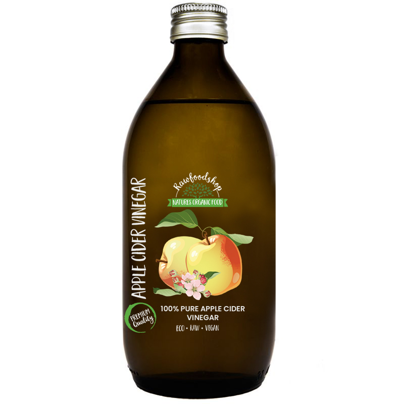 Äppelcidervinäger EKO 500ml i gruppen Råvaror & Dryck / Skafferiet / Smaksättning / Vinäger hos Rawfoodshop Scandinavia AB (OLIE018-1)