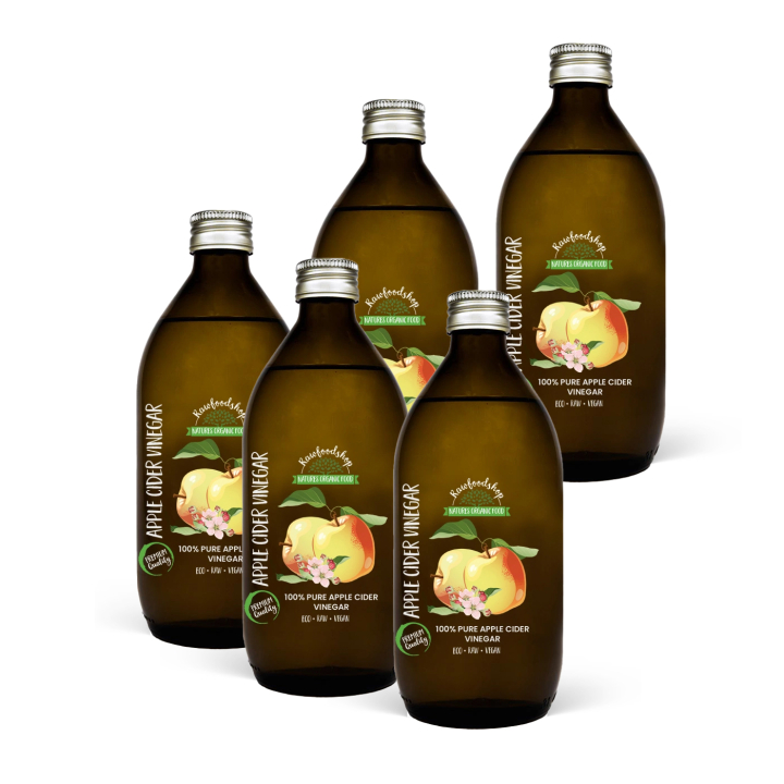 Äppelcidervinäger EKO 500ml x 5 flaskor i gruppen Råvaror & Dryck / Skafferiet / Smaksättning / Vinäger hos Rawfoodshop Scandinavia AB (OLIE0181-SET5)