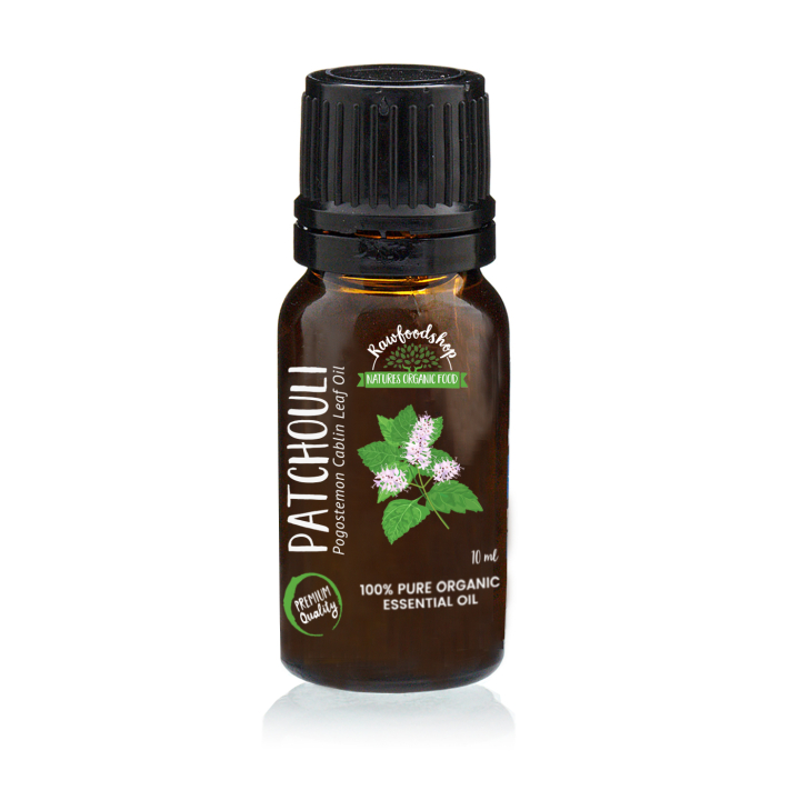 Patchouli Eterisk Olja EKO 10ml i gruppen Hud & Kropp / Naturlig DIY / Eteriska oljor hos Rawfoodshop Scandinavia AB (ORGEOUL04)