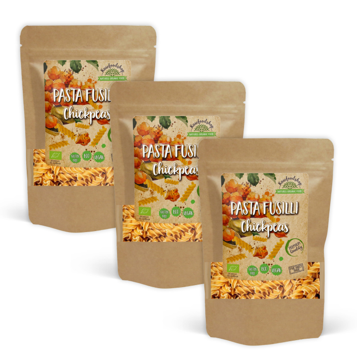 Pasta Fusilli Kikärtor EKO 250g x 3 paket i gruppen Råvaror & Dryck / Skafferiet / Pasta & Nudlar hos Rawfoodshop Scandinavia AB (P22268-SET3)