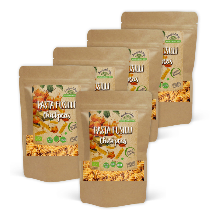 Pasta Fusilli Kikärtor EKO 250g x 5 paket i gruppen Råvaror & Dryck / Skafferiet / Pasta & Nudlar hos Rawfoodshop Scandinavia AB (P22268-SET5)