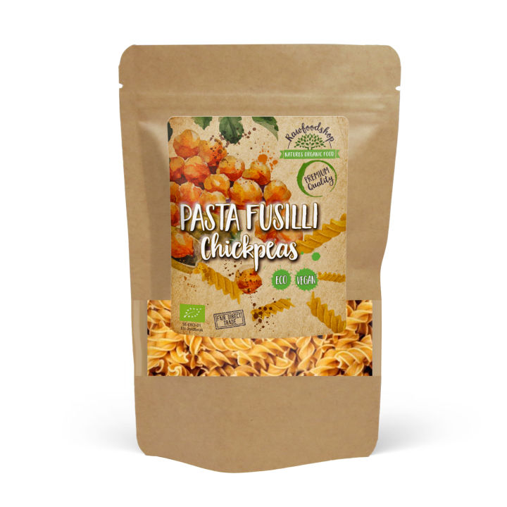 Pasta Fusilli Kikärtor EKO 250g i gruppen Råvaror & Dryck / Skafferiet / Pasta & Nudlar hos Rawfoodshop Scandinavia AB (P22268)