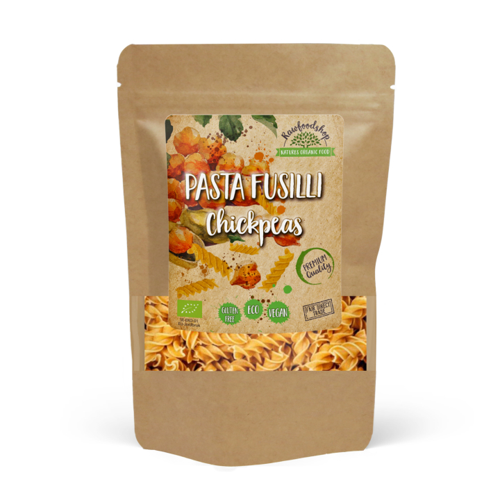 Pasta Fusilli Kikärtor EKO 250g i gruppen Råvaror & Dryck / Skafferiet / Pasta & Nudlar hos Rawfoodshop Scandinavia AB (P22268)