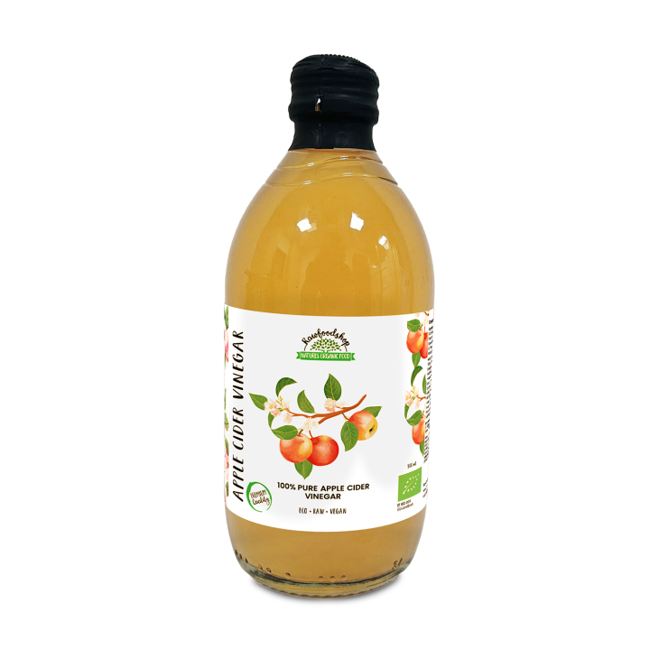 Äppelcidervinäger Ofiltrerad RAW EKO 500ml i gruppen Råvaror & Dryck / Skafferiet / Smaksättning / Vinäger hos Rawfoodshop Scandinavia AB (PFMN5SY050006)