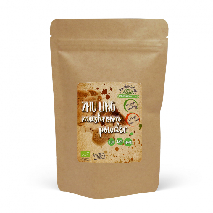 Zhu Ling Svamppulver EKO 100g i gruppen Hälsa / Örter, Alger & Svampar / Svampar hos Rawfoodshop Scandinavia AB (PULSV1)