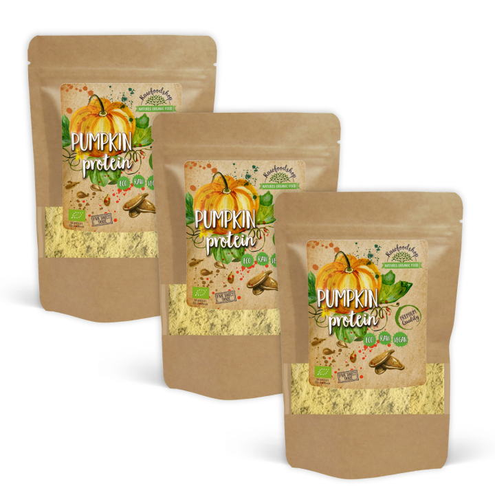 Pumpa Protein EKO 500g x 3 paket i gruppen Råvaror & Dryck / Hälsokost / Proteinpulver hos Rawfoodshop Scandinavia AB (PUMPAPROTEIN01-SET3)