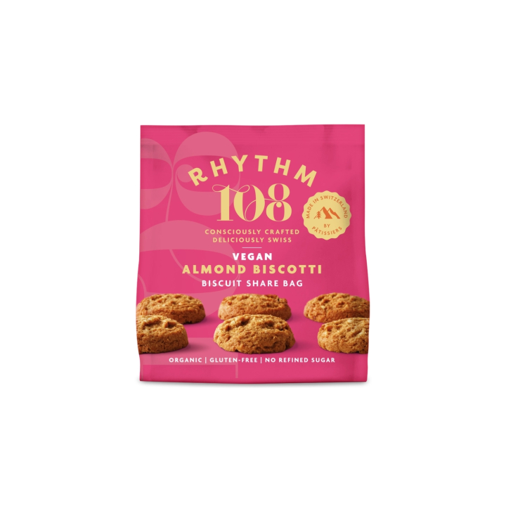 Mandel Biscotti EKO 135g i gruppen Råvaror & Dryck / Skafferiet / Kakor & Kex hos Rawfoodshop Scandinavia AB (R108SHBAB01EU)