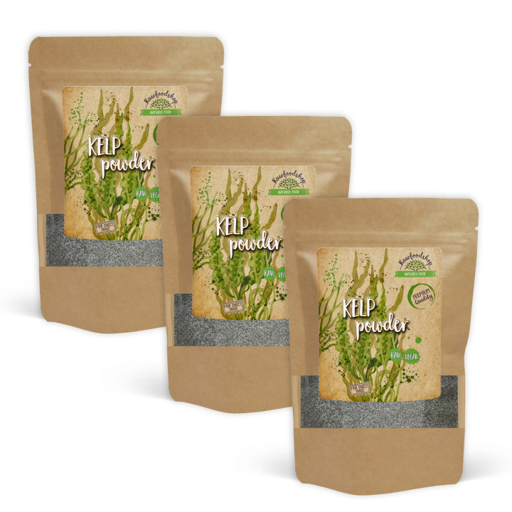 Kelp Pulver Vild 250g x 3 paket i gruppen Råvaror & Dryck / Hälsokost / Alger & Sjögräs hos Rawfoodshop Scandinavia AB (RALG100217E250-SET3)