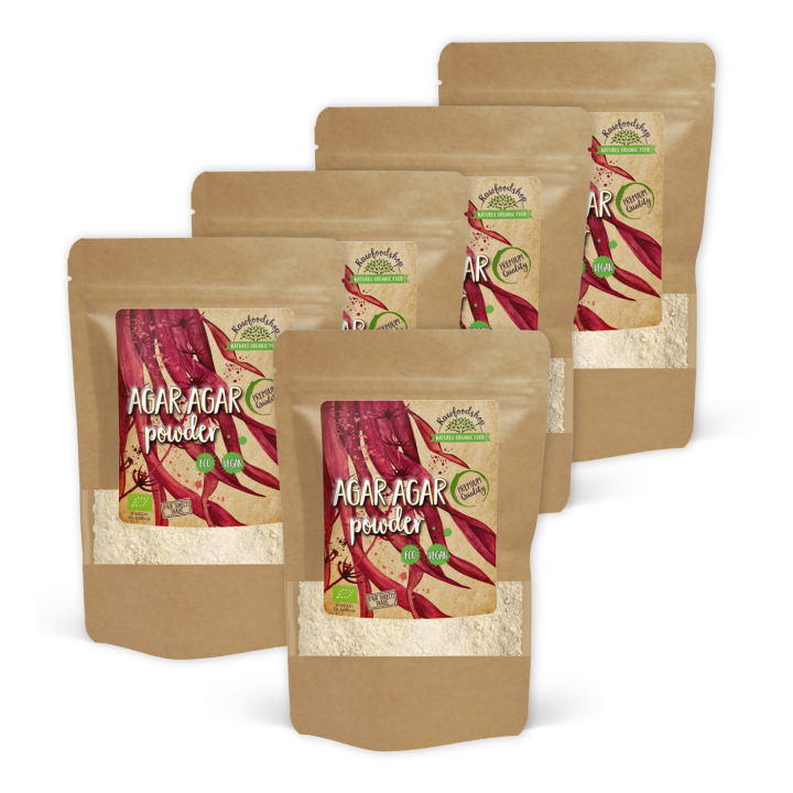 Agar Agar pulver EKO 200g x 5 paket i gruppen Råvaror & Dryck / Bakning / Ingredienser Övriga hos Rawfoodshop Scandinavia AB (RALG200006E-SET5)