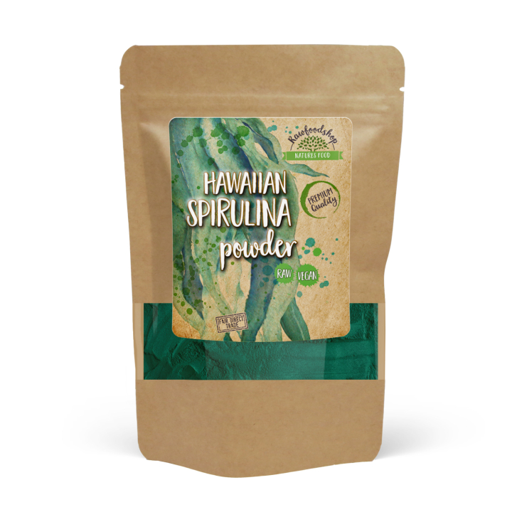 Spirulina Hawaiian 125g i gruppen Hälsa / Örter, Alger & Svampar / Spirulina hos Rawfoodshop Scandinavia AB (RAW00120015)