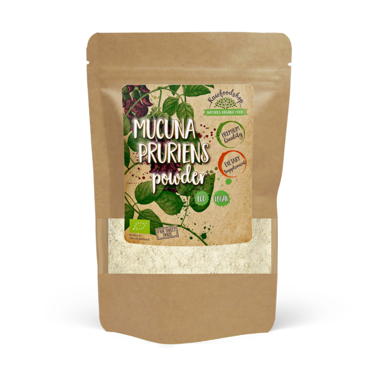 Mucuna Pruriens pulver EKO 125g i gruppen Hälsa / Örter, Alger & Svampar / Örter hos Rawfoodshop Scandinavia AB (RAW00206)