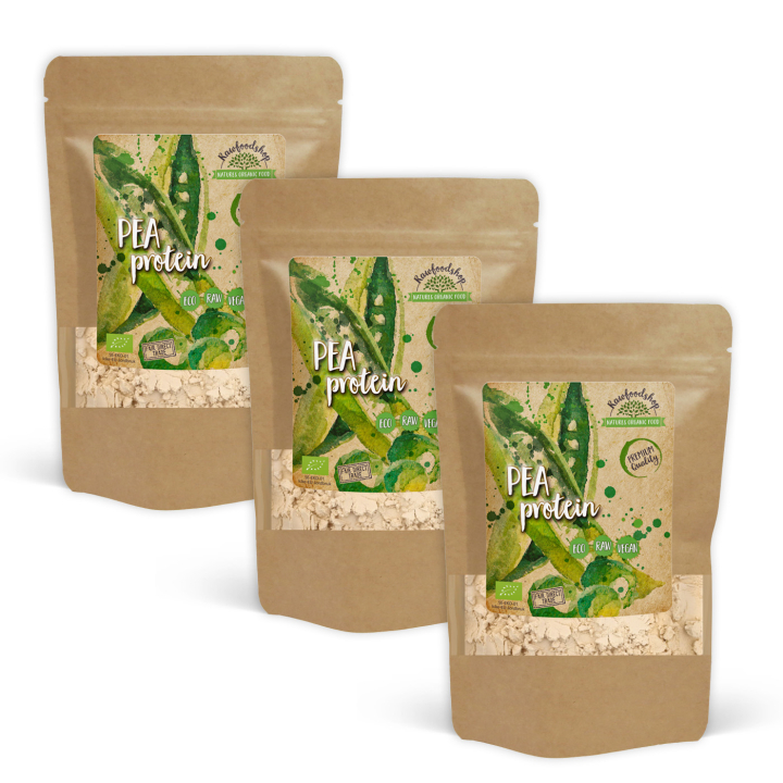 Ärtprotein EKO 1kg x 3 paket i gruppen Råvaror & Dryck / Hälsokost / Proteinpulver hos Rawfoodshop Scandinavia AB (RAW0021811-SET3)
