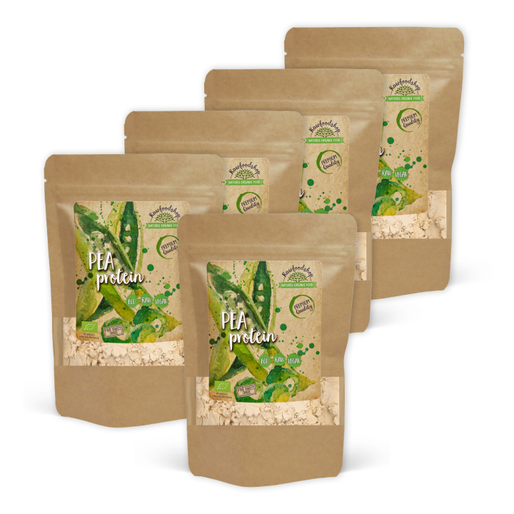 Ärtprotein EKO 1kg x 5 paket i gruppen Råvaror & Dryck / Hälsokost / Proteinpulver hos Rawfoodshop Scandinavia AB (RAW0021811-SET5)