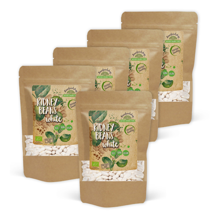 Bönor Vita Medel EKO 1kg x 5 paket i gruppen Råvaror & Dryck / Skafferiet / Baljväxter / Bönor hos Rawfoodshop Scandinavia AB (RAW002611-SET5)