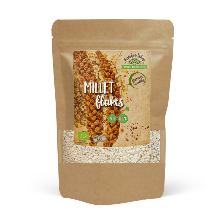 Hirsflakes EKO 1kg i gruppen Råvaror & Dryck / Bakning / Gryn, flingor & puffar hos Rawfoodshop Scandinavia AB (RAW006644001)