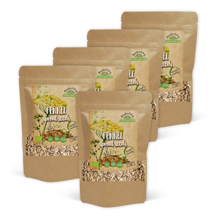 Groddfrön Fänkål EKO 50g x 5 paket i gruppen Råvaror & Dryck / Hälsokost / Groddfrön hos Rawfoodshop Scandinavia AB (RAW006743-SET5)
